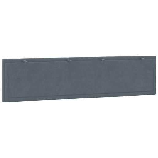 vidaXL Almofadão de cabeceira Hanko 200 cm veludo cinzento-escuro