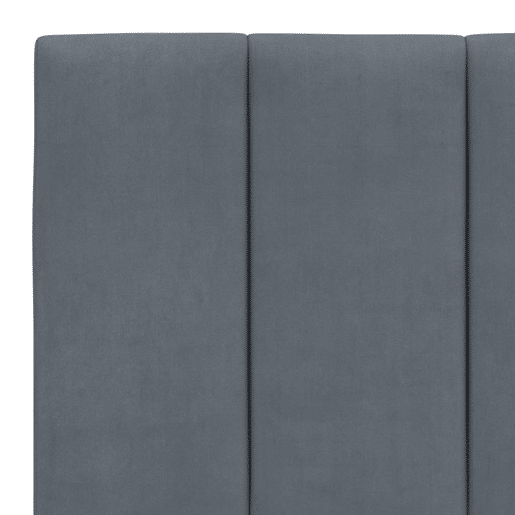 vidaXL Almofadão de cabeceira Hanko 200 cm veludo cinzento-escuro