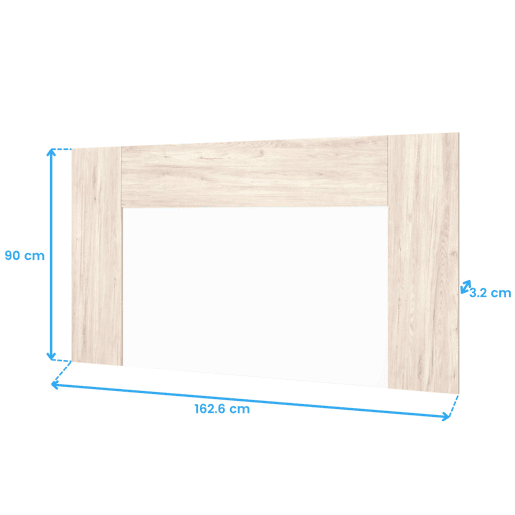 Pacote de móveis para quarto com cabeceira, cômoda e mesa de cabeceira com 2 gavetas em branco fosco e Sahara Pacote de móveis para quarto com cabeceira, cômoda e mesa de cabeceira com 2 gavetas em branco fosco e Sahara