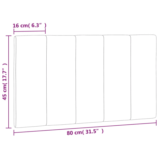 vidaXL Almofadão de cabeceira Hanko 80 cm veludo verde-escuro vidaXL Almofadão de cabeceira Hanko 80 cm veludo verde-escuro