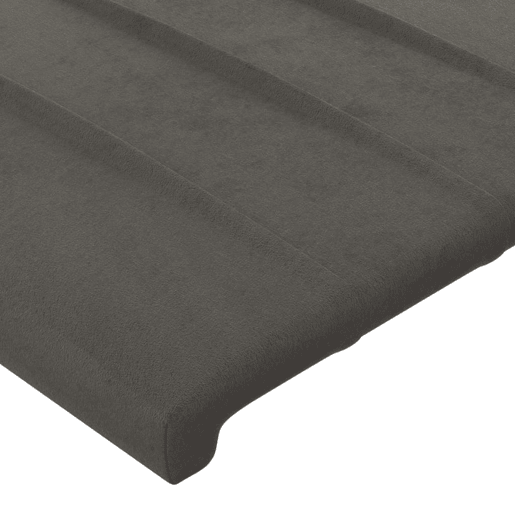 vidaXL Cabeceira de cama c abas veludo 183x23x7888cm cinzento-escuro vidaXL Cabeceira de cama c abas veludo 183x23x7888cm cinzento-escuro