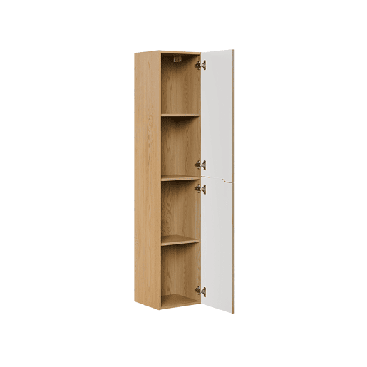 Conjunto móvel lavatório simples encastrado 80cm e coluna Isaline Carvalho