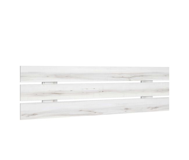 Cabecero de cama 150/135 cm matrimonio habitación dormitorio lucca en blanco albo