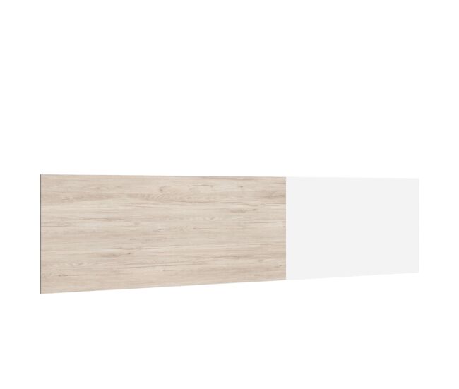 Cabecero New Couple cabezal cama matrimonio 150 cm dormitorio color blanco y sahara 209x53cm