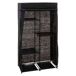 Armario Modular de Tela con Baldas y Barra Armario Modular de Tela con Baldas y Barra Negro
