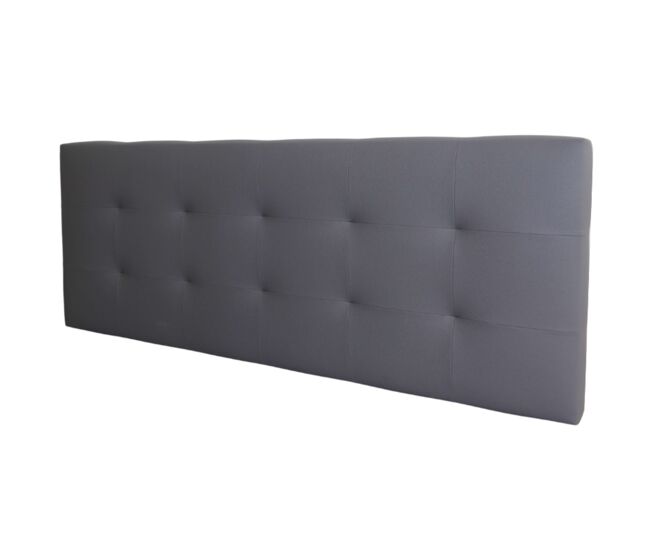 Cabecero Margot Cama Matrimonio de Polipiel Gris 166x62