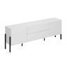 Suporte para TV 2 portas 2 gavetas 200 cm Bérénice Branco