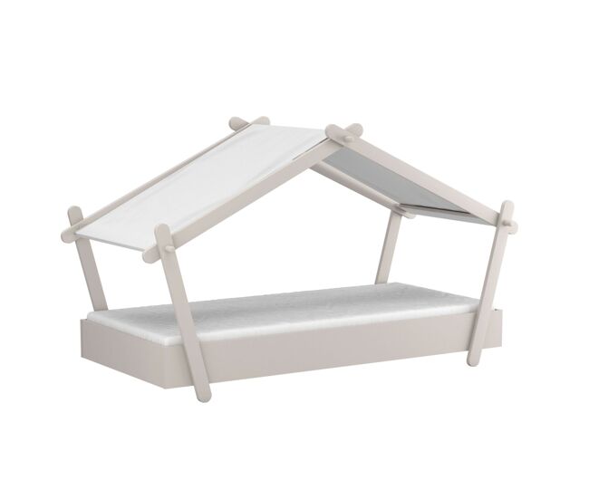Cama dormitorio infantil casita con somier 223x130x102 cm