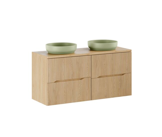 Mueble lavabo doble 120cm isaline madera