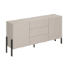 Bérénice Cashmere Aparador comprido de 2 portas e 3 gavetas