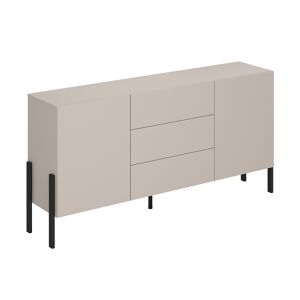 Bérénice Cashmere Aparador comprido de 2 portas e 3 gavetas
