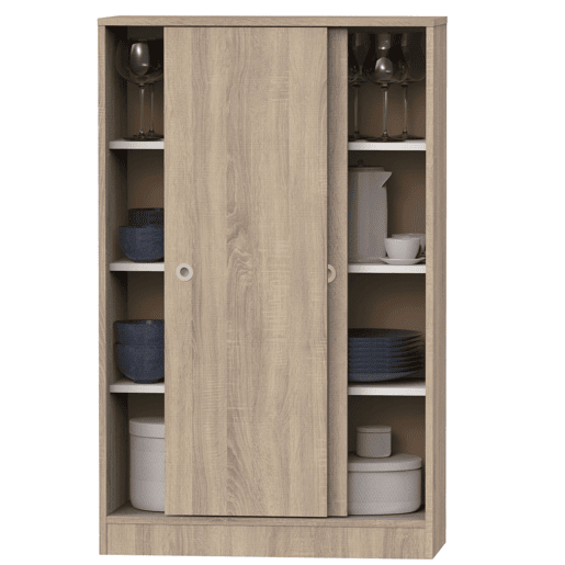 Armário auxiliar baixo Turin 2 portas 3 prateleiras Cambrian Móvel de armazenamento multiuso 120x74x33 cm Armário auxiliar baixo Turin 2 portas 3 prateleiras Cambrian Móvel de armazenamento multiuso 120x74x33 cm
