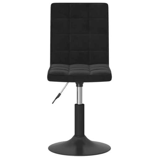 vidaXL Cadeiras de jantar giratórias 6 pcs veludo preto