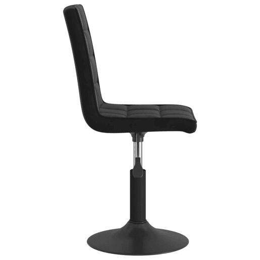 vidaXL Cadeiras de jantar giratórias 6 pcs veludo preto