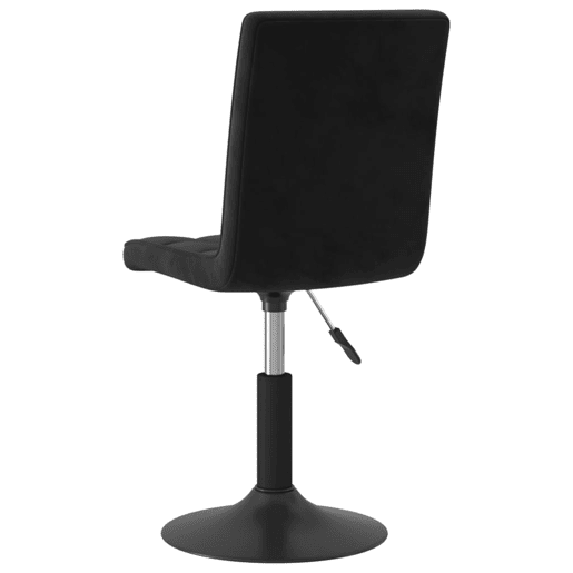 vidaXL Cadeiras de jantar giratórias 6 pcs veludo preto