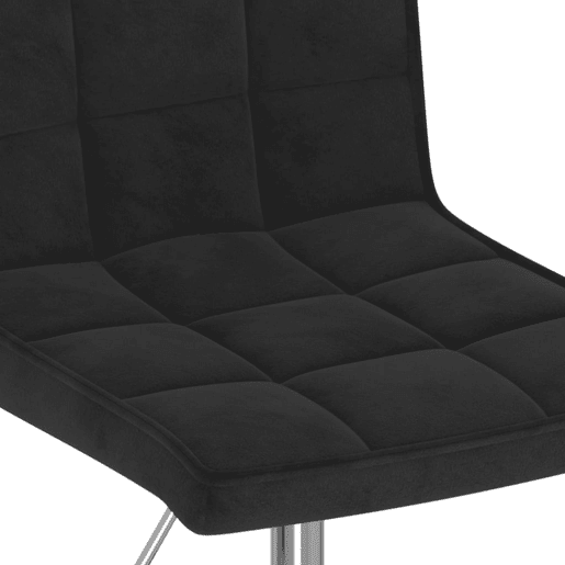 vidaXL Cadeiras de jantar giratórias 6 pcs veludo preto