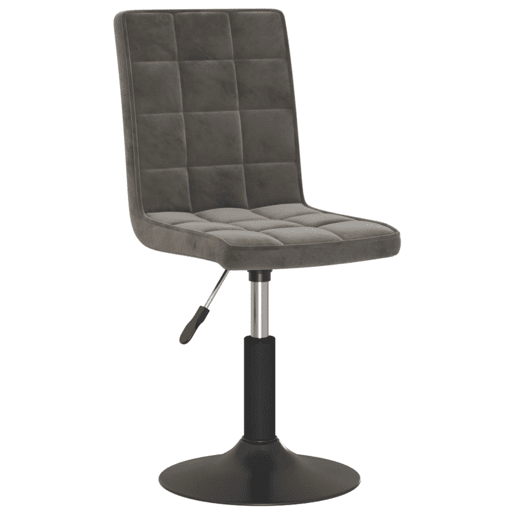 vidaXL Cadeiras de jantar giratórias 6 pcs veludo cinzento-escuro vidaXL Cadeiras de jantar giratórias 6 pcs veludo cinzento-escuro
