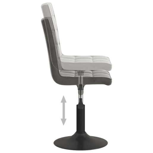 vidaXL Cadeiras de jantar giratórias 6 pcs veludo cinzento-escuro vidaXL Cadeiras de jantar giratórias 6 pcs veludo cinzento-escuro