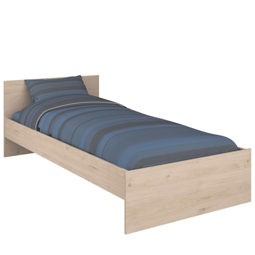 Cama de criança em carvalho Jackson 90x190 cm Quarto moderno para jovens Cama de criança em carvalho Jackson 90x190 cm Quarto moderno para jovens
