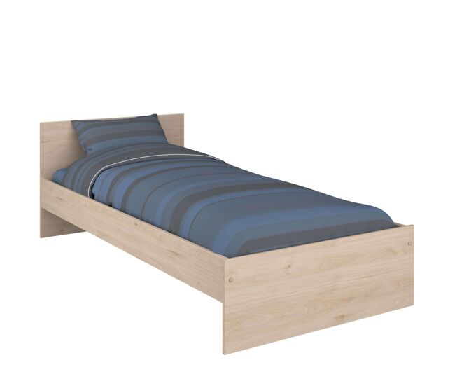 Cama child color roble jackson 90x190 cm dormitorio juvenil moderno