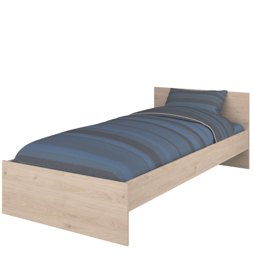 Cama de criança em carvalho Jackson 90x190 cm Quarto moderno para jovens Cama de criança em carvalho Jackson 90x190 cm Quarto moderno para jovens
