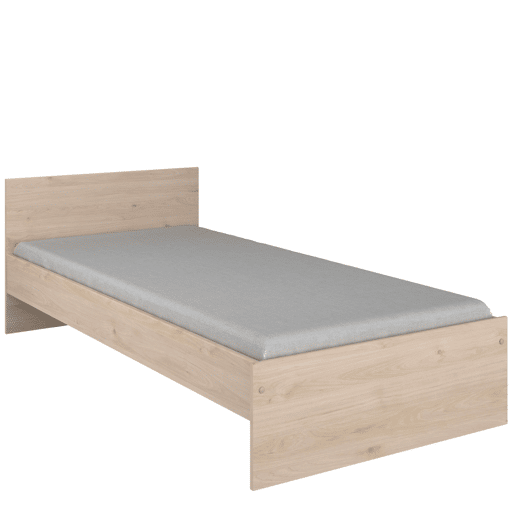 Cama de criança em carvalho Jackson 90x190 cm Quarto moderno para jovens Cama de criança em carvalho Jackson 90x190 cm Quarto moderno para jovens
