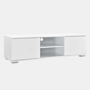 Móvel de TV baixo em aglomerado de televisão 120 cm branco 03_0002867