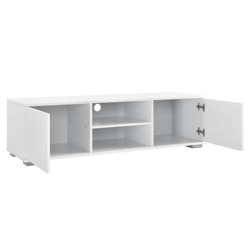 Móvel de TV baixo em aglomerado de televisão 120 cm branco 03_0002867
