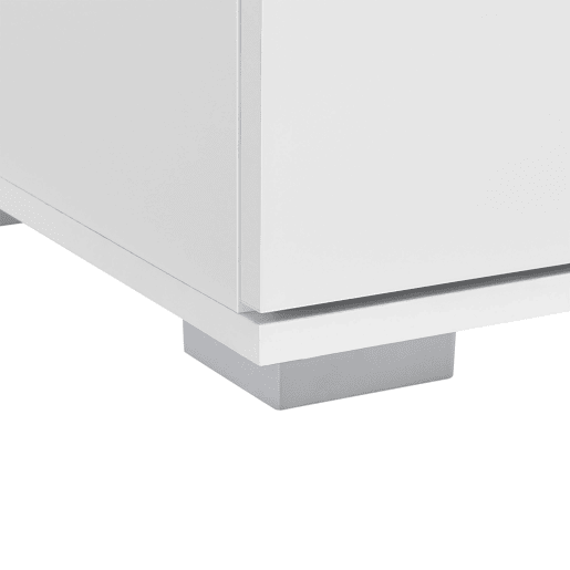 Móvel de TV baixo em aglomerado de televisão 120 cm branco 03_0002867