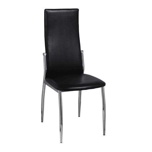 vidaXL Cadeiras de jantar 2 pcs couro artificial preto vidaXL Cadeiras de jantar 2 pcs couro artificial preto