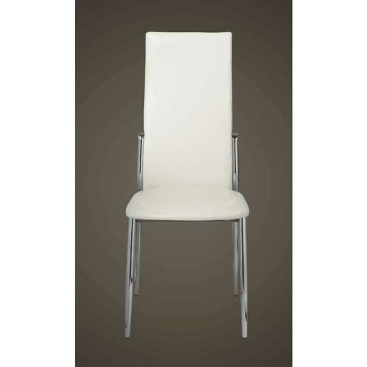 vidaXL Cadeiras de jantar 2 pcs couro artificial branco vidaXL Cadeiras de jantar 2 pcs couro artificial branco