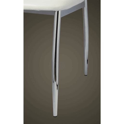 Conjunto de cadeiras para jantar de couro sintético brancas x 4