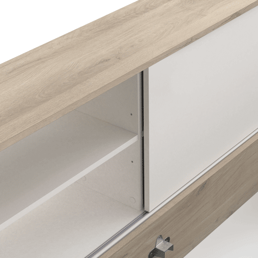 Cama Life com armazenamento Quarto Jovem Branco e Carvalho Kronberg 90x190-200 cm Cama Life com armazenamento Quarto Jovem Branco e Carvalho Kronberg 90x190-200 cm