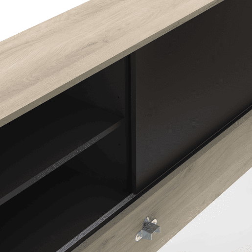 Cama Life com armazenamento Quarto Jovem Preto e Carvalho Kronberg 90x190-200 cm Cama Life com armazenamento Quarto Jovem Preto e Carvalho Kronberg 90x190-200 cm