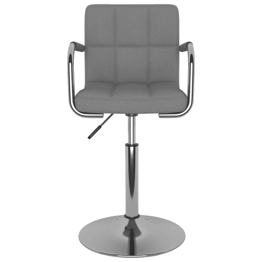 vidaXL Cadeira de jantar tecido cinzento-claro