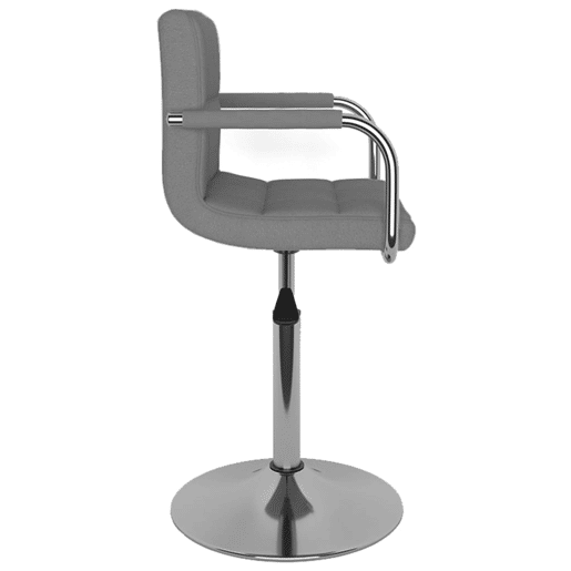vidaXL Cadeira de jantar tecido cinzento-claro