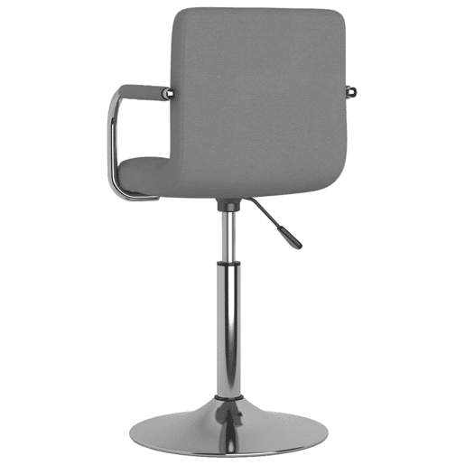 vidaXL Cadeira de jantar tecido cinzento-claro