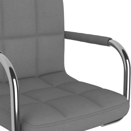 vidaXL Cadeira de jantar tecido cinzento-claro