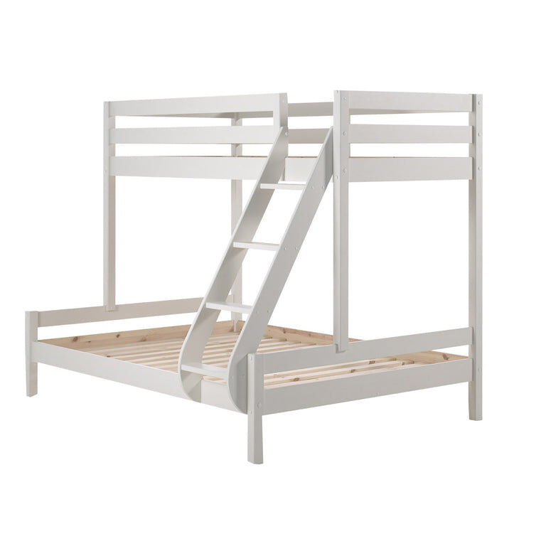 Litera 90x200 y 140x200 somier incluido vipack pino - blanco