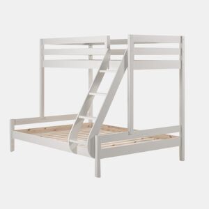 Beliche Vipack Pino 90x200 e 140x200 com estrado de molas - Branco
