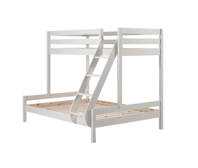 Litera 90x200 y 140x200 somier incluido vipack pino - blanco