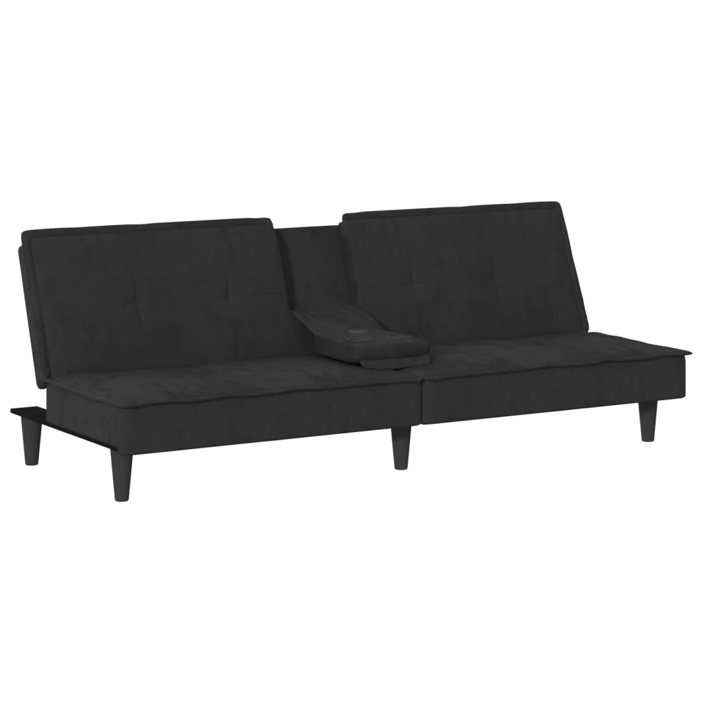 Sofá cama con portavasos