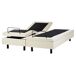 Beliani Cama ajustable sin cabecero Poliéster DUKE II 160x200 Beliani Cama ajustable sin cabecero Poliéster DUKE II 160x200 Beige
