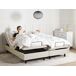 Beliani Cama ajustable sin cabecero Poliéster DUKE II 160x200 Beliani Cama ajustable sin cabecero Poliéster DUKE II 160x200 Beige