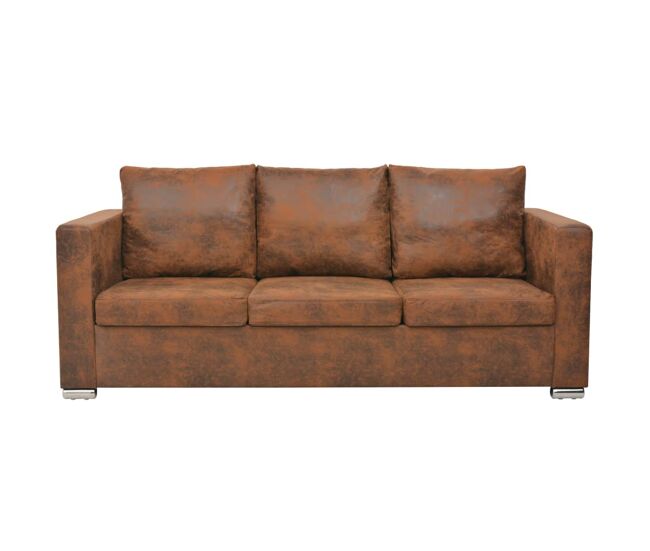 Sofá cama de 3 plazas, salón, cama de invitados, diván plegable para salón, interior de casa, asientos 191 x 73 x 82 cm, piel sintética 02_0019551