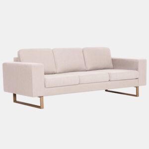Sofá-cama de 3 lugares conversível para sala de estar, cama de hóspedes dobrável, sofá-cama para sala de estar, assentos interiores em tecido creme 02_0018998