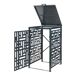 Cobertizo Bernalda para 1 cubo de basura de 240 L acero Cobertizo Bernalda para 1 cubo de basura de 240 L acero Antracita