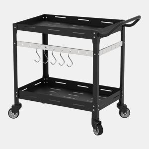 Carrinho de servir para exterior Aço Bard 72x77x38 cm Preto casa.pro