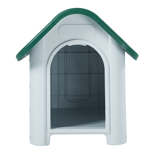Casinha de cão Bello 75 x 59 x 66 cm plástico brancoverde en.casa