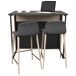Isla de Cocina Arko en Melamina con 5 Huecos y Mesa Alta Isla de Cocina Arko en Melamina con 5 Huecos y Mesa Alta Multicolor